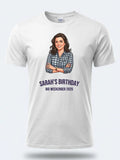 Cartoon Me Tee — Turn Your Photo Into a Custom Cartoon T-Shirt — white tee, front view