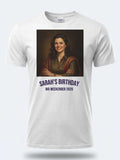 Absolute Legend Tee — Custom Oil Painting Portrait T-Shirt — white tee, front view