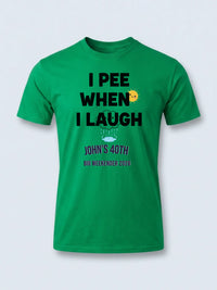 Personalised Banter Tee — irish green tee, front view