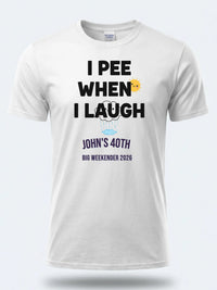 Personalised Banter Tee — white tee, front view