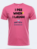 Personalised Banter Tee — pink tee, front view