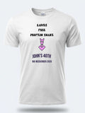 Personalised Banter Tee — white tee, front view