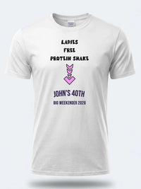 Personalised Banter Tee — white tee, front view