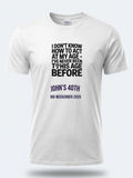 Personalised Banter Tee — white tee, front view