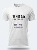 Personalised Banter Tee — white tee, front view