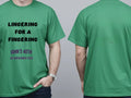 Personalised Banter Tee — irish green tee, front and back view
