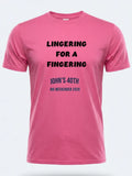 Personalised Banter Tee — pink tee, front view