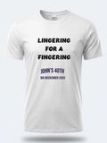 Personalised Banter Tee — white tee, front view