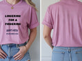 Personalised Banter Tee — azalea tee, front and back view
