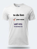 Personalised Banter Tee — white tee, front view