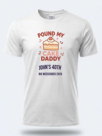 Personalised Banter Tee — white tee, front view
