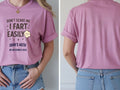Personalised Banter Tee — azalea tee, front and back view