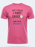 Personalised Banter Tee — pink tee, front view