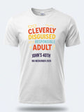 Personalised Banter Tee — white tee, front view