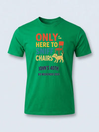 Personalised Banter Tee — irish green tee, front view