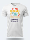 Personalised Banter Tee — white tee, front view