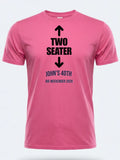 Personalised Banter Tee — pink tee, front view