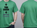 Personalised Banter Tee — irish green tee, front and back view