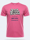 Personalised Banter Tee — pink tee, front view
