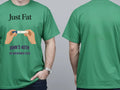Personalised Banter Tee — irish green tee, front and back view