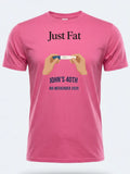Personalised Banter Tee — pink tee, front view