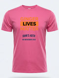 Personalised Banter Tee — pink tee, front view