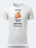 Personalised Banter Tee — white tee, front view