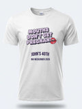 Personalised Banter Tee — white tee, front view