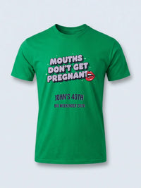 Personalised Banter Tee — irish green tee, front view