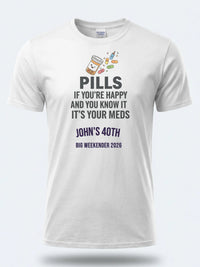 Personalised Banter Tee — white tee, front view
