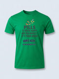 Personalised Banter Tee — irish green tee, front view