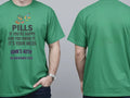 Personalised Banter Tee — irish green tee, front and back view