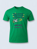 Personalised Banter Tee — irish green tee, front view