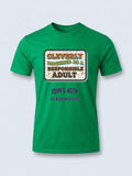 Personalised Banter Tee — irish green tee, front view