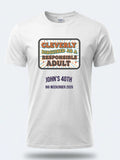 Personalised Banter Tee — white tee, front view