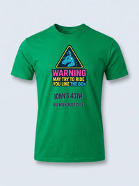 Personalised Banter Tee — irish green tee, front view
