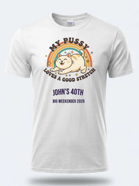 Personalised Banter Tee — white tee, front view