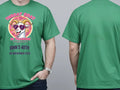 Personalised Banter Tee — irish green tee, front and back view