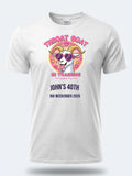 Personalised Banter Tee — white tee, front view