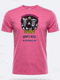 Personalised Banter Tee — pink tee, front view