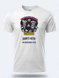 Personalised Banter Tee — white tee, front view