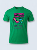 Personalised Banter Tee — irish green tee, front view
