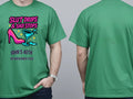 Personalised Banter Tee — irish green tee, front and back view