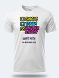 Personalised Banter Tee — white tee, front view
