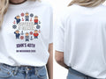 Personalised Banter Tee — white tee, front and back view
