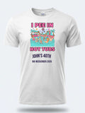 Personalised Banter Tee — white tee, front view
