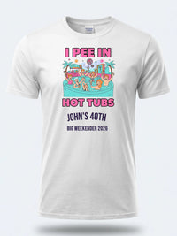 Personalised Banter Tee — white tee, front view