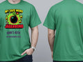 Personalised Banter Tee — irish green tee, front and back view