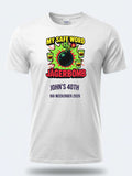 Personalised Banter Tee — white tee, front view