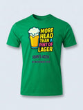 Personalised Banter Tee — irish green tee, front view